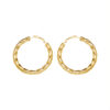 hollow tube hoop earrings polished titanium steel