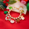 Festive Pearl Bead Bracelet with 3D Charms 2 4