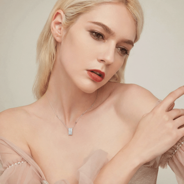 Silver Tone Circle Charm with Clear Cubic Zirconia Pave Setting